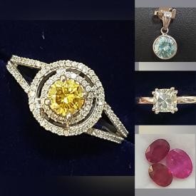 MaxSold Auction: This online auction features diamond/gold rings, moissanite/gold pendant, sterling silver jewelry & gemstone, pandora style beads, loose gemstones such as blue zircon, rubies, peridot, quartz, sapphires, jadeite, garnets, tourmaline, and much, much, more!!