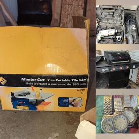 MaxSold Auction: This online auction features power tools, yard tools, home hardware, desk & chair, lawnmower, vintage clothing, bookshelves, reclining lift chair, small kitchen appliances, refrigerator, wine fridge, watches, coins, patio furniture, BBQ grill,  and much, much, more!!