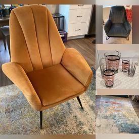 MaxSold Auction: This online auction includes furniture such as nesting tables, waterfall nightstand, chairs, dining table set, MCM velvet chair and others, lamps, kitchenware, pottery, sterling silver items, houseplants, rugs, ceramic planters, ceramic tiles, art, Dyson hot and cool, nursing books and more!