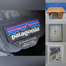 MaxSold Auction: This online auction includes Patagonia and other outerwear, vintage posters and other wall art, vintage Midcentury desk, rug, steamer trunk, vintage Gaggia espresso machine, vintage NAD receiver and more!