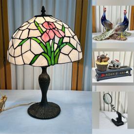 MaxSold Auction: This online auction features stained glass lamps, Japanese tea set, new cloisonne lidded boxes, yard toys, area rug, vintage map collection, vintage marbles, guitar, vintage camera, framed artwork, and much, much, more!!