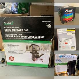 MaxSold Auction: This online auction includes Westinghouse heaters, humidifiers, Wolfgang pressure oven, clothing, accessories, DVDs, CDs, china dolls, Motor Medic starting fluid, Halloween items, HDTV antennas, curtain rod, mirrors, LED light, massagers, sandwich press, car starter, snow thrower cab, Linea coffee maker and much more!