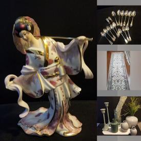 MaxSold Auction: This online auction features art glass, NIB Barbie, Lladro figurines, teacup/saucer sets, wood carvings, vintage runners, depression glass, mantle clocks, Indigenous artwork, original signed oil paintings, comics, area rugs, fireplace mantle, and much, much, more!!