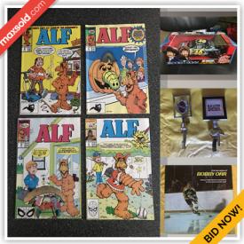 MaxSold Auction: This online auction features sports trading cards, Pram stroller, comics, vintage hood ornaments, DVDs, vinyl records, YA novels, Coca-Cola collectibles, First Day stamps, Legos, coins, fishing gear, and much, much, more!!