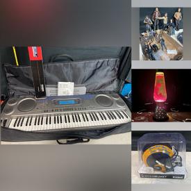 MaxSold Auction: This online auction features Casio keyboard, collector toys, lava lamps, LED path lights, Nascar memorabilia, art glass, uranium glass, vintage Pyrex, teacup/saucer sets, vintage books, cookie jars, fabric, vinyl records, decanters, small kitchen appliances, coins, guitar, amp, violin, women’s shoes, yarn, sports trading cards, sewing machine, TVs, and much more!