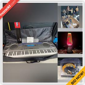 MaxSold Auction: This online auction features Casio keyboard, collector toys, lava lamps, LED path lights, Nascar memorabilia, art glass, uranium glass, vintage Pyrex, teacup/saucer sets, vintage books, cookie jars, fabric, vinyl records, decanters, small kitchen appliances, coins, guitar, amp, violin, women’s shoes, yarn, sports trading cards, sewing machine, TVs, and much more!