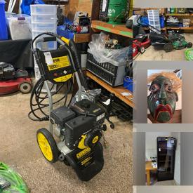 MaxSold Auction: This online auction features area rugs & runner, children’s books, patio furniture, camping gear, toys, hand tools, pressure washer, lawnmowers, garden tools, small kitchen appliances, desk, original artwork, wood mask, mirrors, table lamps, wine fridge, TV, and much, much, more!!