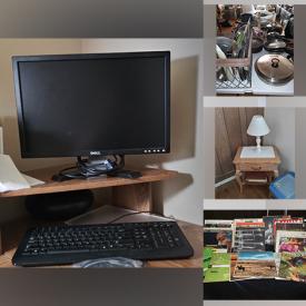 MaxSold Auction: This online auction includes NIB gazebo, Howard piano, furniture such as bar stools, Kroehler cabinet, lighted curio cabinet, office sectional desk, and dressers, fine china, glassware, small kitchen appliances, dishware, DVDs and more!