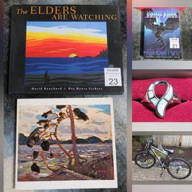 MaxSold Auction: This online auction features vinyl records, loose gemstones, vintage model airplanes, gemstone rings, vintage children’s books, bike, vintage books, Wade figurines, collector plates, camping tent, art books, Disney collectibles, fast food characters, comics, and much, much, more!!