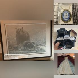 MaxSold Auction: This online auction features coins, commemorative coins, banknotes, cameras & lenses, binoculars, costume jewellery, fishing gear, thimbles, garden lights, vintage books, vinyl records, oil lamps, toys, decanters, hand tools, art glass, Robert Bateman prints, and much, much, more!!!