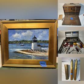 MaxSold Auction: This online auction features area rug, display cabinets, power & hand tools, bicycle, vintage machinist tool chests, antique stoneware jug, metal detector, vintage postcards, RC car, vintage oil paintings, and much more!!