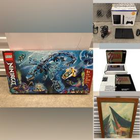 MaxSold Auction: This online auction includes a Mansions of Madness and other board game, model kits, Legos, Gamecube consoles, Playstation and PSP consoles, PS2, SNES, Xbox and other video games, NEC controller, Coleman stove, electronics, DVDs, figures, pedestal sink, vintage glassware, antique insulators, grow light accessories, Nissan grill, Hi Vis jackets, wall art, trade show case, car items, tools, chest, sculptures, Pokemon cards and much more!