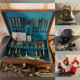 MaxSold Auction: This online auction includes vintage silverware, women’s clothing, women’s footwear, home decor, DVDs, holiday decor, kitchenware, children’s toys, sports equipment, table with chairs, small kitchen appliances, camera accessories, electronics, tools, handbags and much more!