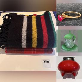 MaxSold Auction: This online auction art glass, vintage tabletop hockey game, vintage table lighter, gold jewelry, turquoise ring, Jade ring, sterling jewelry, jadeite, Indigenous art, vintage books, teak furniture, cranberry glass, and much, much, more!!