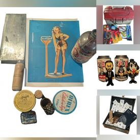 MaxSold Auction: This online auction features die-cast vehicles, vintage video game cartridges, Pokemon collectibles, DVDs, vintage toys, comics, coins, vintage books, watches, nesting dolls, fishing gear, Funko Pops & Sodas, brass horse medallions, Anime, hand tools, diamond ring, clothing, jewelry, and much, much, more!!