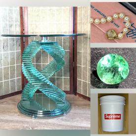 MaxSold Auction: This online auction features cameras, board games, cloisonne jewelry, watches, stand mixer, stamps, wood carvings, MCM glass tables, pocketwatches, loose gemstones, art pottery, costume jewelry, perfume bottles, art glass, and much more!