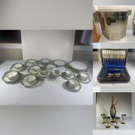 MaxSold Auction: This online auction features cranberry glassware, mirrored glass cabinet, decanter set, outerwear, collector spoons, binoculars, Wallendorf figurine, Coca-cola collectibles, costume jewellery, and much, much, more!!!