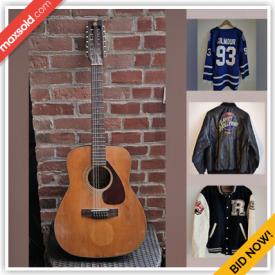 MaxSold Auction: This online auction features men\'s Fjallraven sweaters, Osval Timmas watercolor, Henry Napartuk art, vintage accordion, acoustic guitar, hockey trading cards, leather jacket, and much, much, more!!