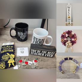 MaxSold Auction: This online auction features inspirational signs, new Kathy Stoneware primitives, faux plants, new socks, new Rae Dunn collectibles, antique crocks, and much more!!