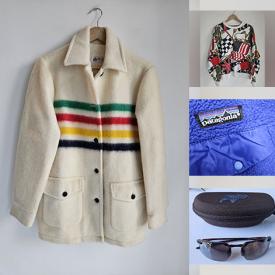 MaxSold Auction: This online auction features Portuguese flannel shirts, Legos, vintage sunglasses, Hudsons Bay wool coat, outerwear, and much, much, more!!