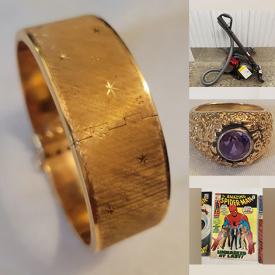 MaxSold Auction: This online auction features gold rings, comics, watch, dinner rings, Pandora bracelet & charms, vintage jewelry, outerwear, power tools, hockey collectibles, small kitchen appliances,  sunglasses, pet stroller, exercise equipment, and much, much, more!!