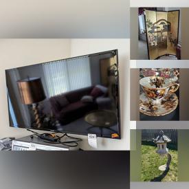 MaxSold Auction: This online auction includes framed art, Samsung TV, furniture such as dining room chairs, end tables, curved sofa, display cabinets and dressers, fine china, home decor, dishware, and more!