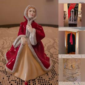 MaxSold Auction: This online auction features small kitchen appliances, Royal Doulton figurines, leather gloves, espresso, duvet sets, outerwear, and much, much, more!!