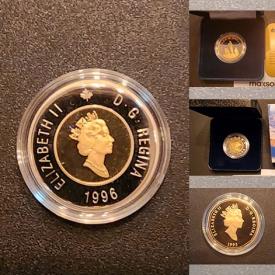 MaxSold Auction: This online auction includes Canadian commemorative Proof dollars, uncirculated Canadian mint sets, collector coin sets, US president medallions, Canadian commemorative medallions, Franklin Mint calendar medallions, postage stamp collections, and more!