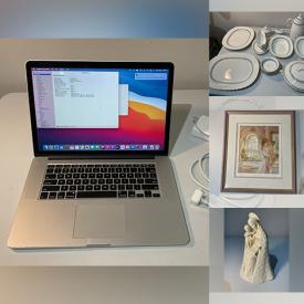 MaxSold Auction: This online auction includes Apple MacBook Pro, collectibles such as Royal Doulton, Swarovski crystal, Lladro, and Hummel, vintage pottery, Aynsley china, home decor, small kitchen appliances, and more!