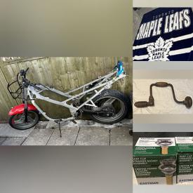 MaxSold Auction: This online auction features tires, antique furniture, throws, antique tools, porcelain doll, toys, books, and much, much, more!!