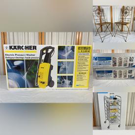 MaxSold Auction: This online auction features NIB items such as pressure washer, tool holder, small kitchen appliances, storage carts, garden supplies, shop lights, shelving units, and much more!