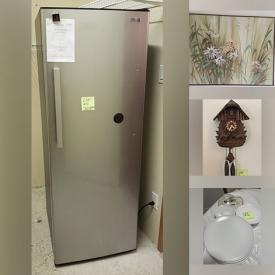 MaxSold Auction: This online auction features cuckoo clock, area rugs, ladies\' clothing, vacuum, lift top coffee table, bar stools, TV, refrigerator, live plants, Lee Reynolds painting, and much, much, more!!