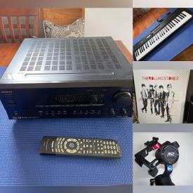 MaxSold Auction: This online auction features vintage guitars, electronic keyboards, Legos, laptop,  TV, desktop computers, cameras, gimbals, desk, printer, exercise equipment, and much more!!!