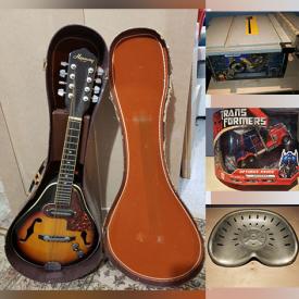 MaxSold Auction: This online auction features mandolin, guitar, leather jacket, vintage jersey, toy bins, bar stools, video games, power & hand tools, telescope, vinyl records, small kitchen appliances, Star Wars collectibles, toys, DVDs, coin sets, board games, cabinet doors, and much, much, more!!