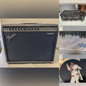 MaxSold Auction: This online auction features stereo components, amps, MCM drip glaze lamp, Prince Okuku art print, abstract art, dulcimer, guitar, guitar pedals, clarinet, ukelele, sports trading cards, vinyl records, vintage pipes, and much, much, more!!!