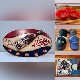 MaxSold Auction: This online auction features vintage Pyrex, depression glass, new embroidered baseball hats, video games, coins, craft supplies, new dog bandanas, toys, vintage thermoses, jewelry-making supplies, relief wall plaques, mini tea set, new jewelry, sports & non-sports trading cards, new hand-knitted hats, new Christmas stockings, and much, much, more!!