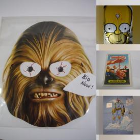 MaxSold Auction: This online auction features sports collectibles, Garbage Pail Kids cards, art glass, Star Trek collectibles, Pez collectibles, Coca-Cola collectibles, wrestling collectibles, Peanuts collectibles, Star Wars collectibles, Batman collectibles, Simpsons collectibles, and much, much, more!!!