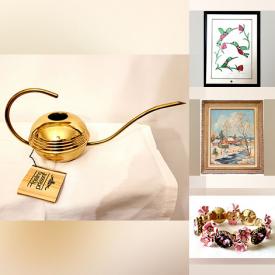 MaxSold Auction: This online auction features vintage jewelry, teacup/saucer set, novelty collectible glasses, Nordic Ware pans, vintage Asian box, jade bangles, silver spoons, teacup/saucer sets, bronze statue, art glass, Majolica plate, novelty teapot,  Royal Doulton figurine, women’s clothing, and much, much, more!!!