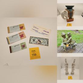 MaxSold Auction: This online auction features ping pong table, beer steins, Precious Moments figurines, toys, sports collectibles, Disney collectibles, craft supplies, desk & chair, collectible dolls, outdoor heater, yard art, planters, board games, art supplies, vintage matchbooks, decorative teapots, yard tools, glass insulators, and much more!!