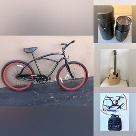 MaxSold Auction: This online auction features bikes, camera lenses, jewelry-making supplies, fashion jewelry, photography equipment, NWT men’s jeans, guitar, women’s clothing, pet products, small kitchen appliances, drones, sports apparel, art supplies, inflatable kayak, and much more!!