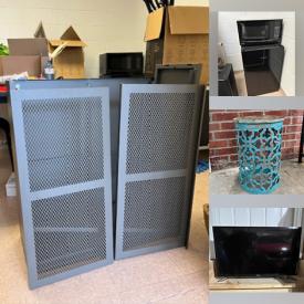 MaxSold Auction: This online auction includes board games, TV, magnetic board, crystalware, bar fridge, glassware, cross country skis, furniture such as kids chairs, Ikea cabinet, plant stand and more!