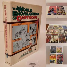 MaxSold Auction: This online auction includes collector guide books including Sotheby’s and Overstreet Comics, Marvel comics such as Secret Wars, Alpha Flight, Star Trek and Stephen King, Defiant comics, Disney comics, DC comics such as Batgirl, Epic comics, independent comics, comic boxes, and much more!