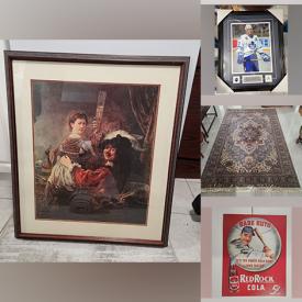 MaxSold Auction: This online auction includes new items such as Blue Jays memorabilia, kitchenware, office supplies, slab doors, carpet runners and Funko Pop, crystalware, HP printer, computer electronics, DVDs, sports trading cards, tin signs, furniture such as leather couches, console table, IKEA cabinet, metal shelving and pantry cupboards, antique record player, sports posters, comics and much more!