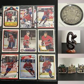 MaxSold Auction: This online auction features coins, sports trading cards, Pokemon cards, sports collectibles, toys, kids\' books, wood carvings, teapots, video game systems, stereo components, Christmas village pieces, banknotes, jewelry, Legos, 4D puzzles, office supplies, Star Wars collectibles, and much, much, more!!