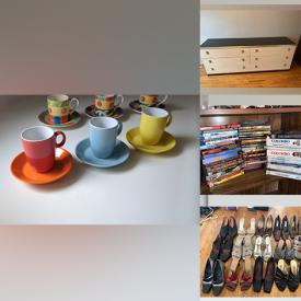 MaxSold Auction: This online auction includes footwear, kitchenware, handbags, DVDs, shelving units, dresser, snow blowers, books and more!