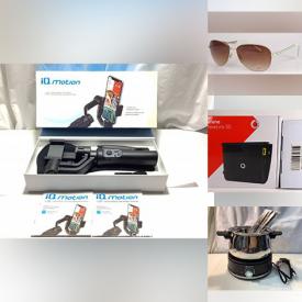 MaxSold Auction: This online auction includes new items such as cosmetics, glassware, memory card readers, inkjet and toner cartridges, batteries, Tri-power V-belts, Bushnell binoculars, kitchenware, automotive parts, camera bags, sunglasses and much more!