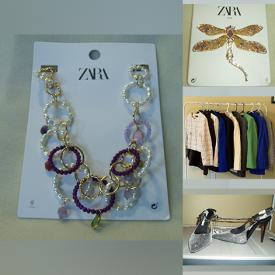 MaxSold Auction: This online auction features new ZARA items such as earrings, necklaces, women’s tops, women’s dresses, body suits, pants, shoes,  and much more!!