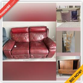 MaxSold Auction: This online auction features patio furniture, recliner, leather furniture, pet products, printer, sewing machine, serger, computer desk, desktop computers, yard tools, small kitchen appliances, storage trollies, vintage bedroom furniture, TV, chest freezer, home health aids, and much, much, more!!!