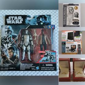 MaxSold Auction: This online auction includes jewelry, Canadian stamps, sports trading cards, new items such as Star Wars toys, electronics, digital TV antenna, women’s clothing, car accessories, household items, and much more!