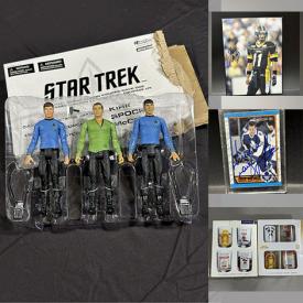 MaxSold Auction: This online auction features vintage Star Trek collectibles, sports trading cards, coins, collector plates, spoon collection, video games, games, vintage barware, pet products, vintage sewing machine, vintage cameras, and much, much, more!!